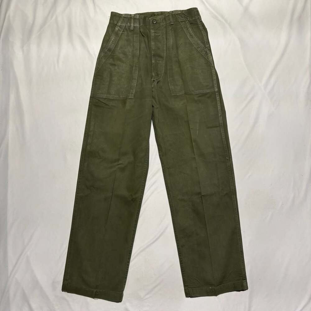 VTG 60s OG 107 Sateen Pants Type 1 Fatigues Trousers 36/30 Vietnam US Army